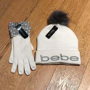 BEBE Hat and Gloves Set! NWT